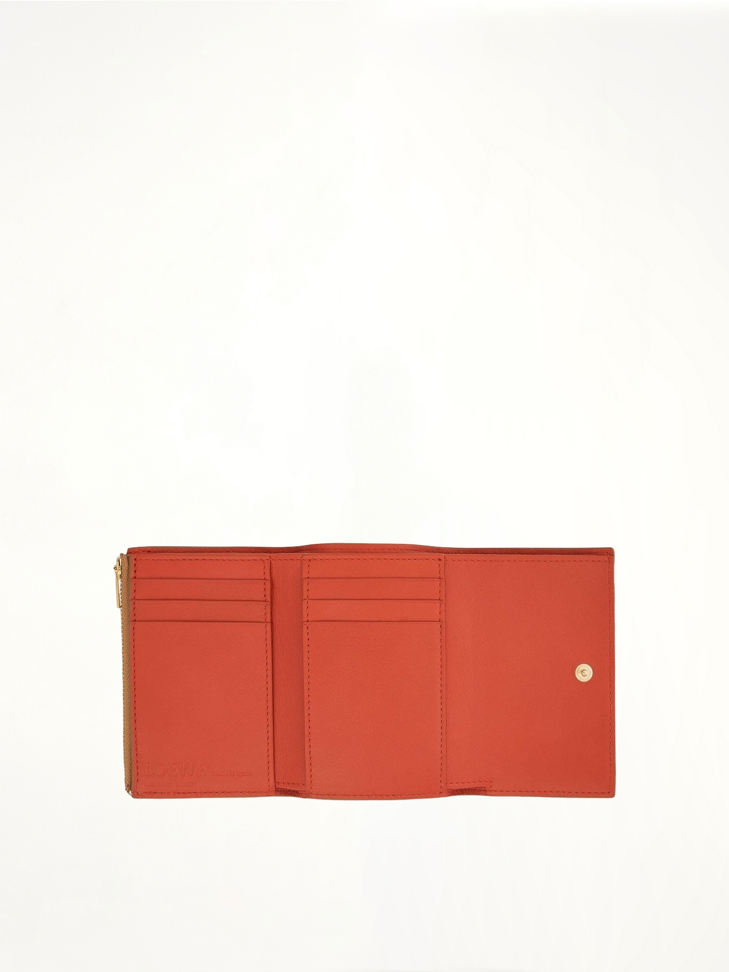 Owl Small Vertical Wallet in Classic Calfskin in Dune