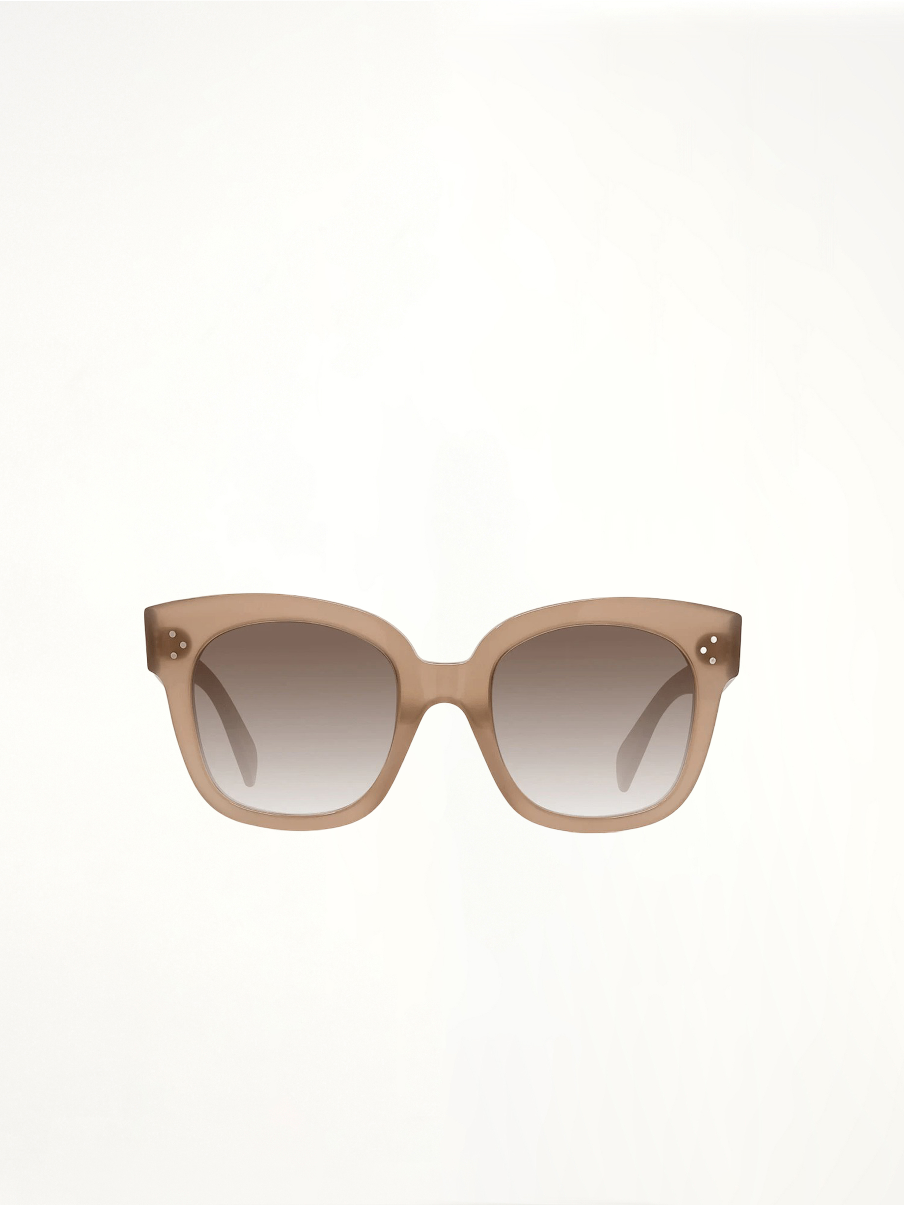 CL4002UN Square Sunglasses with Gradient Burgundy Lens in Light Brown