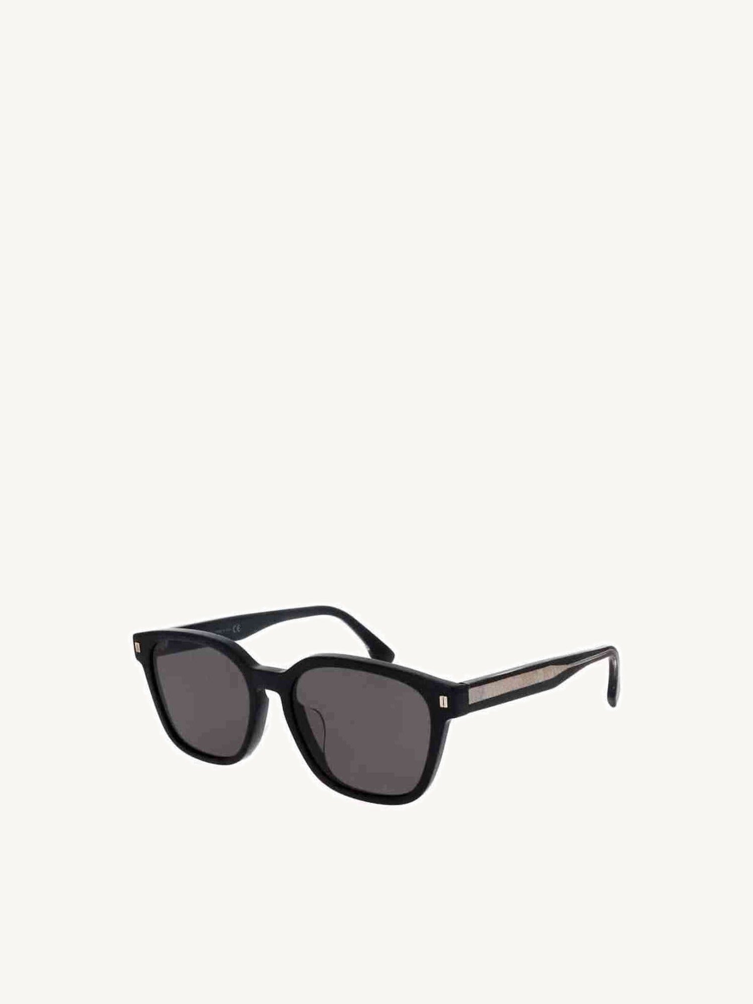 FE40001U Square Sunglasses with Smoke Lens in Shiny Black