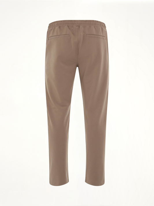 Interlock Split Trackpant in Mushroom/Flat White