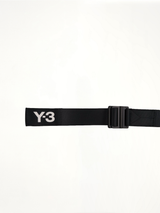 Y-3 黑色经典标志腰带