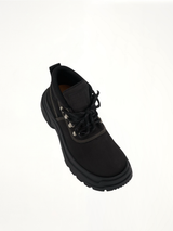 Chunky Ankle Boots in Black Back View | MAISON MARGIELA
