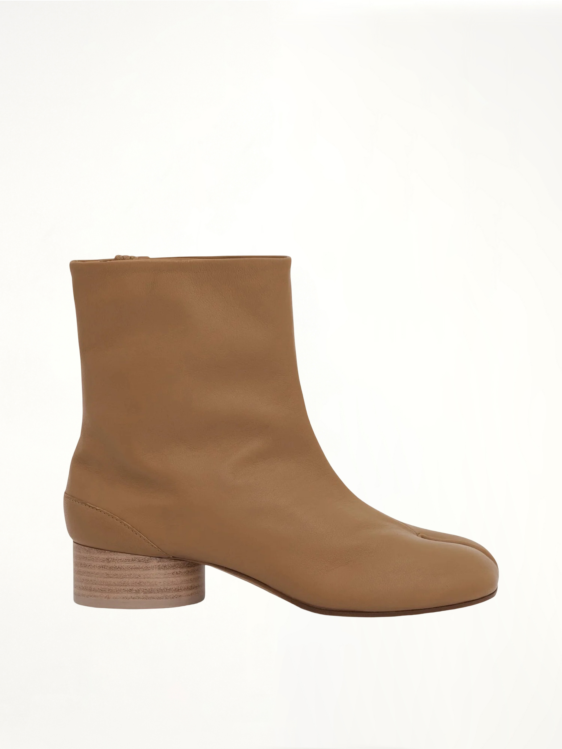 Tabi Ankle Boots 3cm Heel in Nude