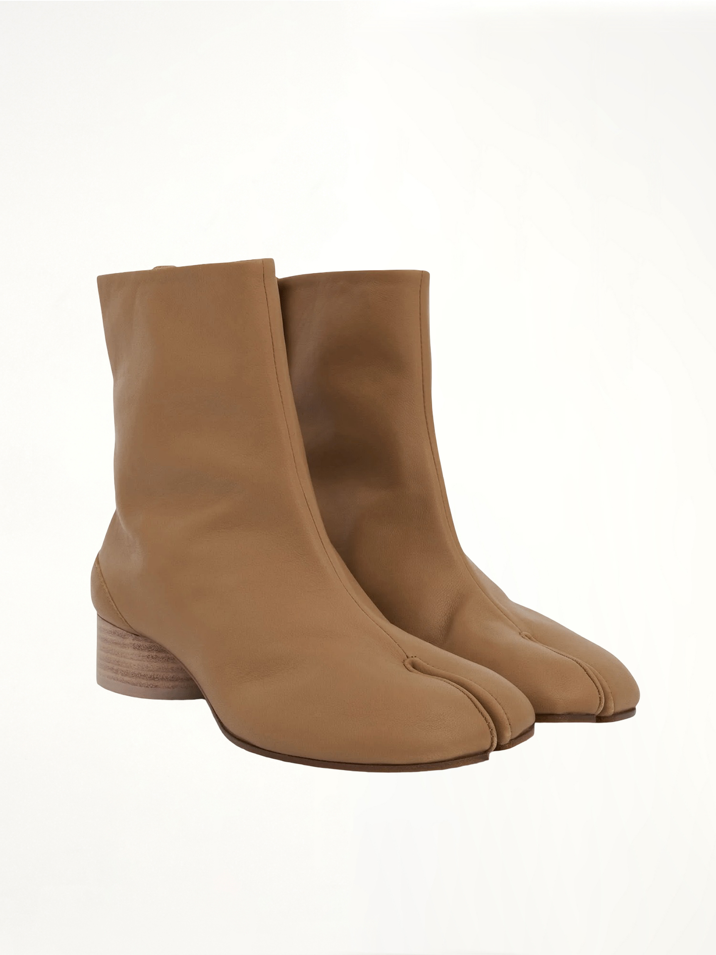Tabi Ankle Boots 3cm Heel in Nude