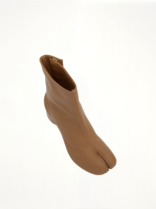 Tabi Ankle Boots 3cm Heel in Nude