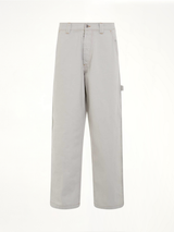 Chalk Selvedge Utility Jeans in Ice