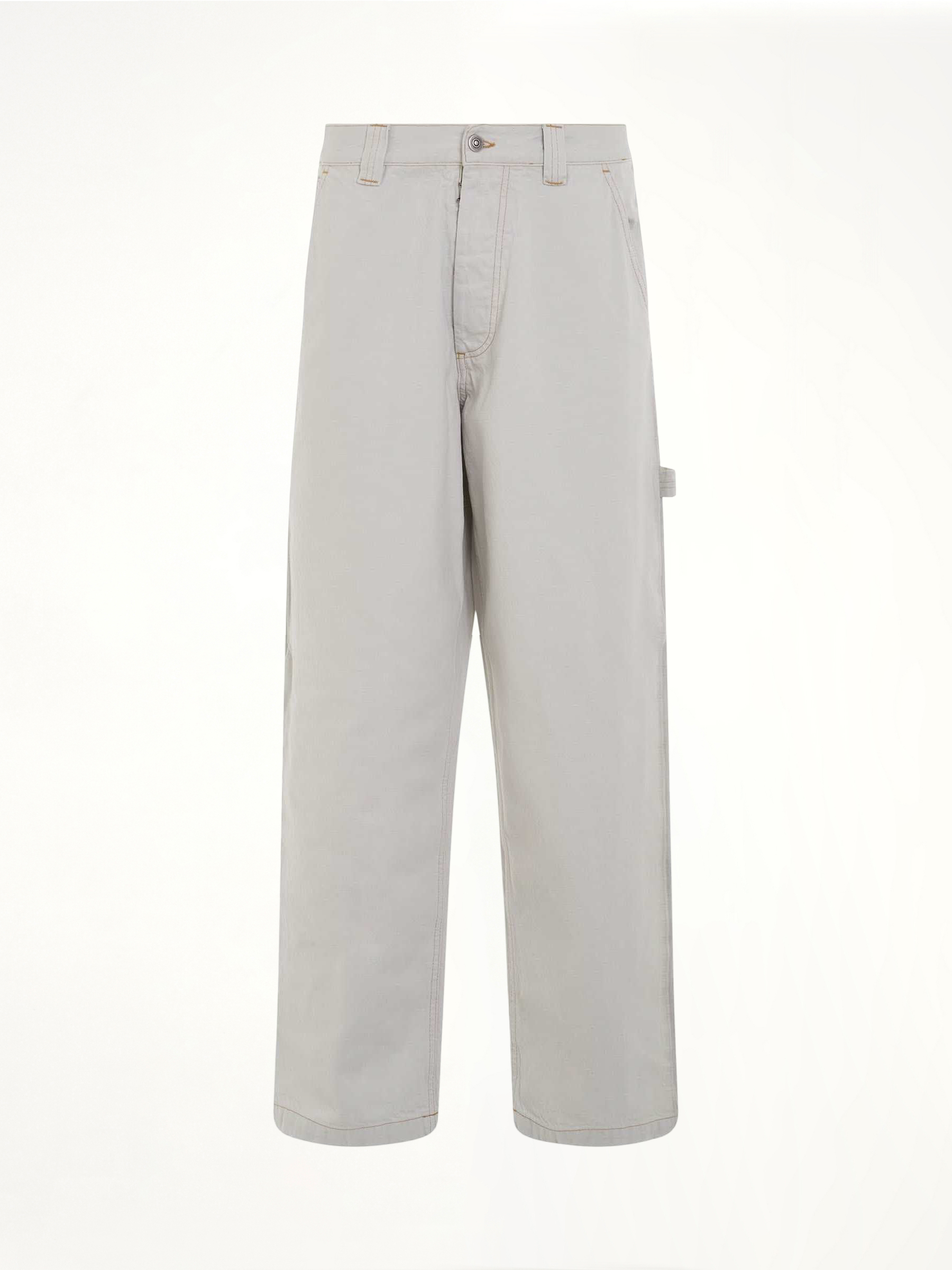 Chalk Selvedge Utility Jeans in Ice