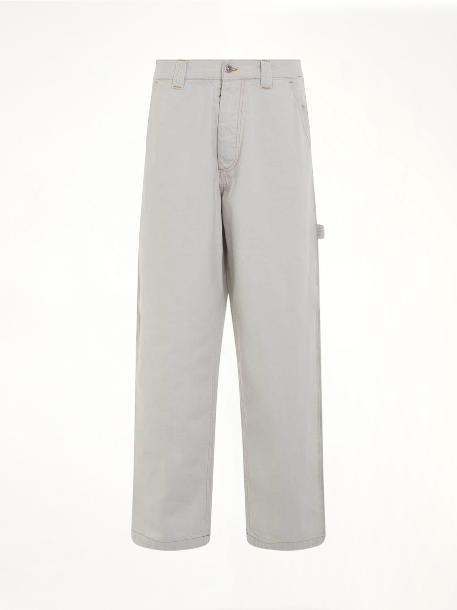 Chalk Selvedge Utility Jeans in Ice