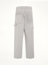 Chalk Selvedge Utility Jeans in Ice