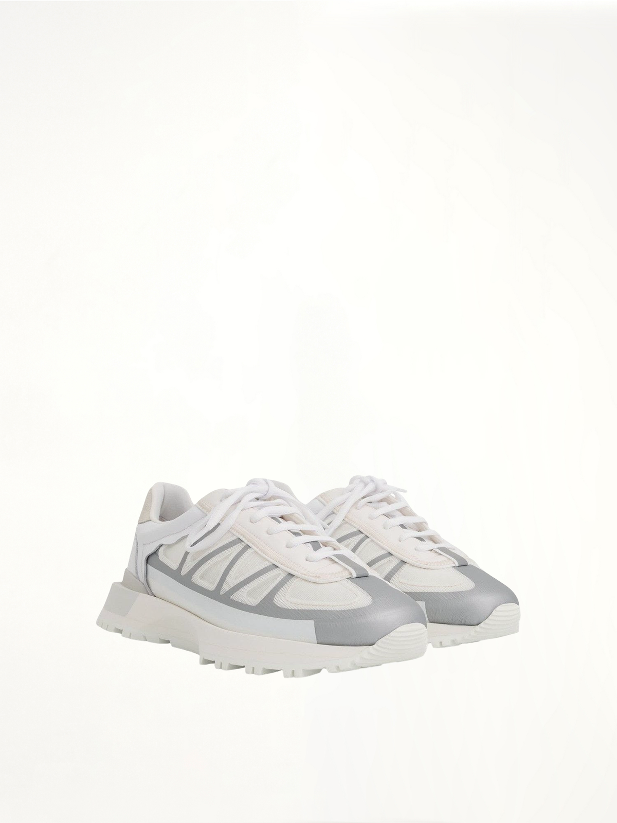 50-50 Sneakers in White Front View | MAISON MARGIELA