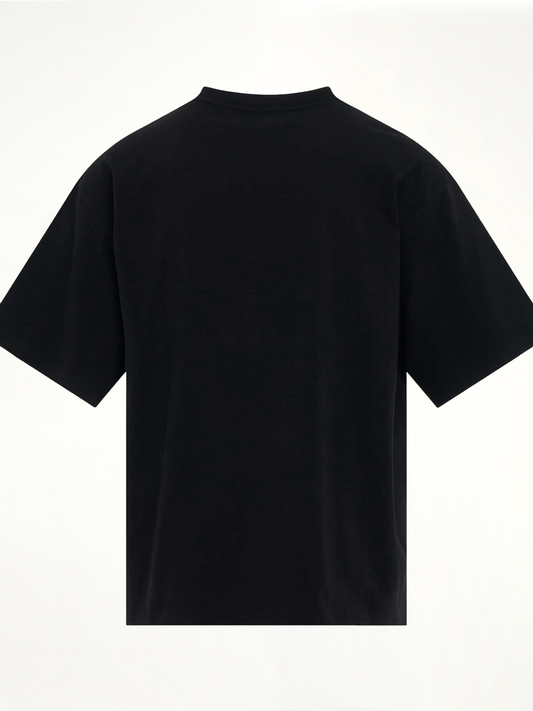 Teddy Bear Print T-Shirt in Black