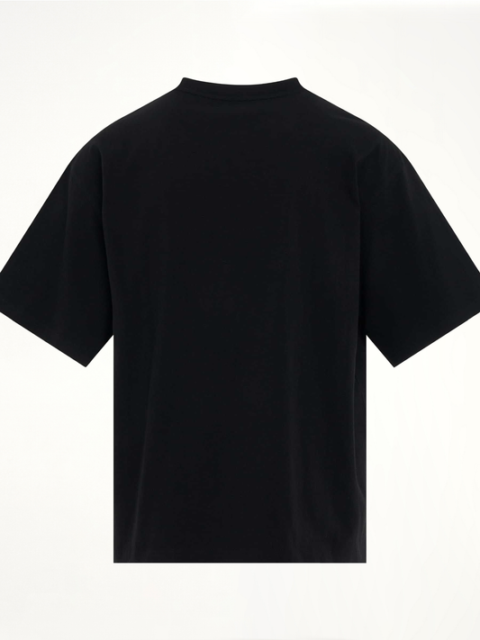 Teddy Bear Print T-Shirt in Black