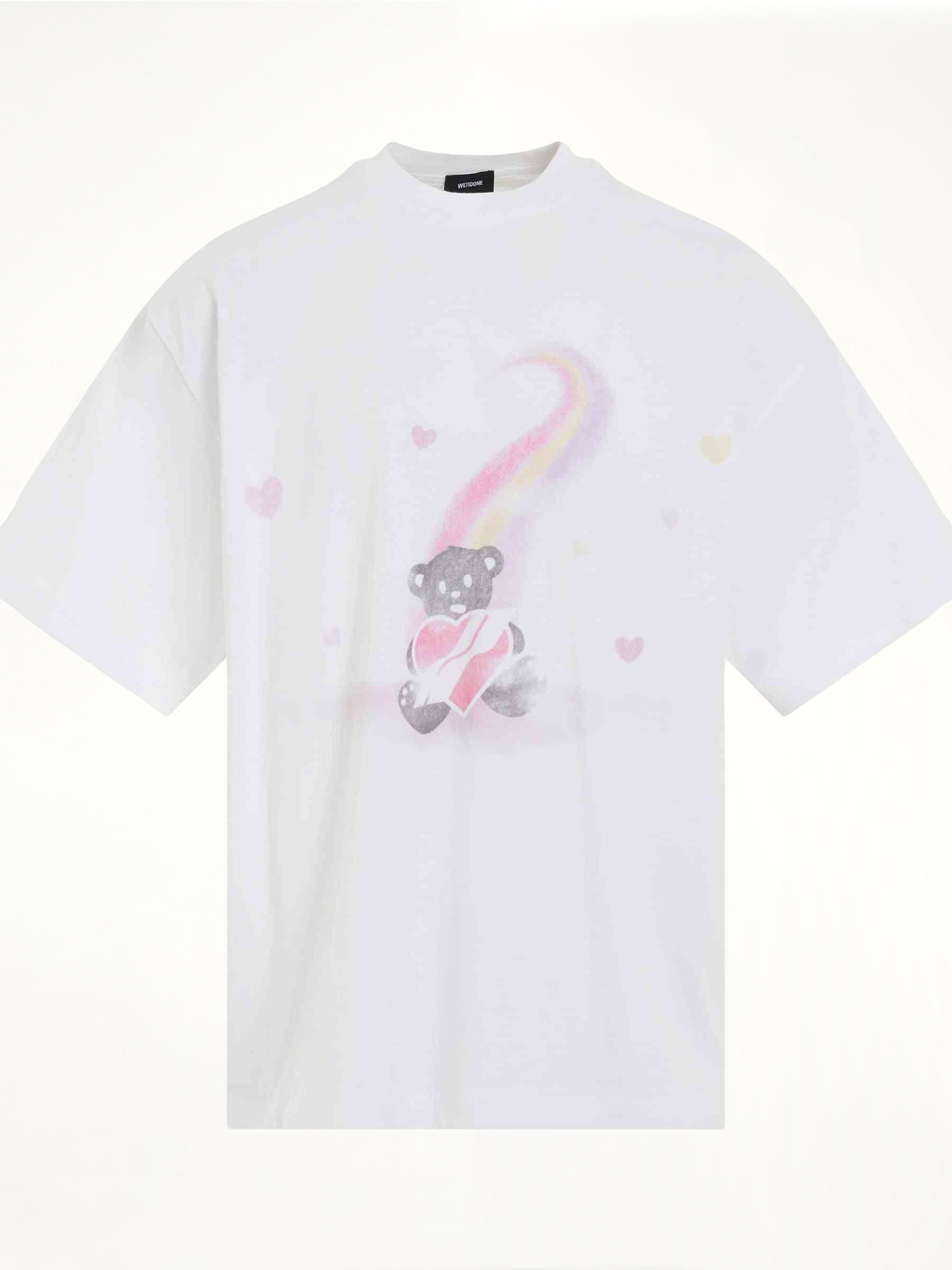 Teddy Bear Print T-Shirt in White
