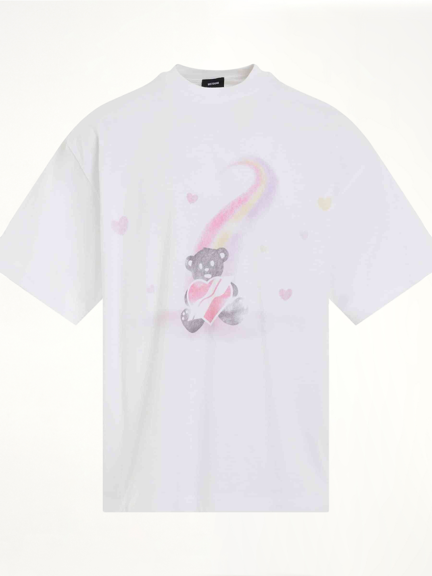 Teddy Bear Print T-Shirt in White