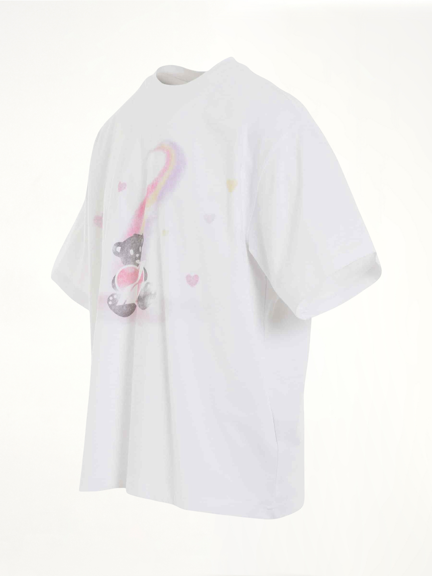 Teddy Bear Print T-Shirt in White