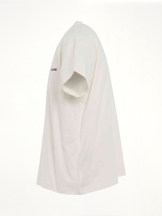 Cotton Mini Logo T-Shirt in Ivory