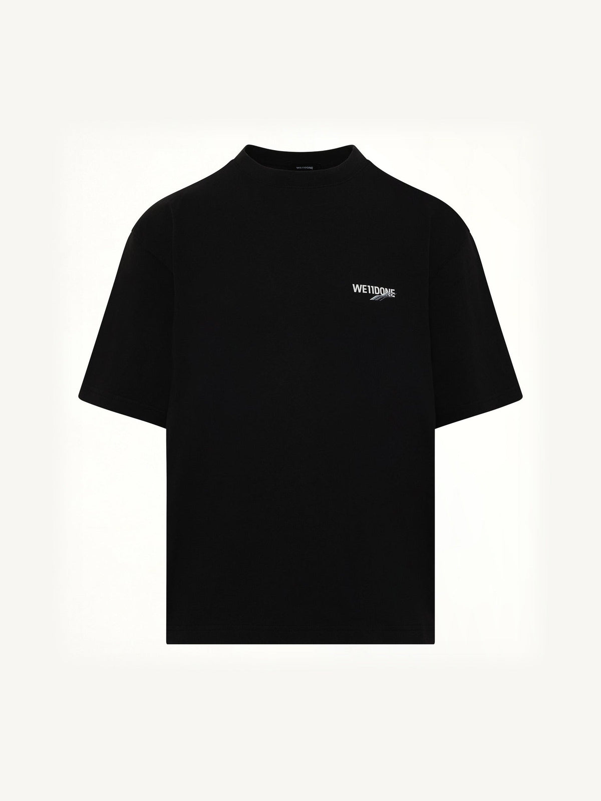 Wave Logo Short Sleeve T-Shirt in Black