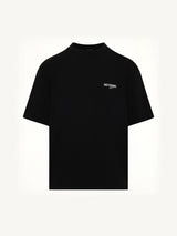 Wave Logo Short Sleeve T-Shirt in Black