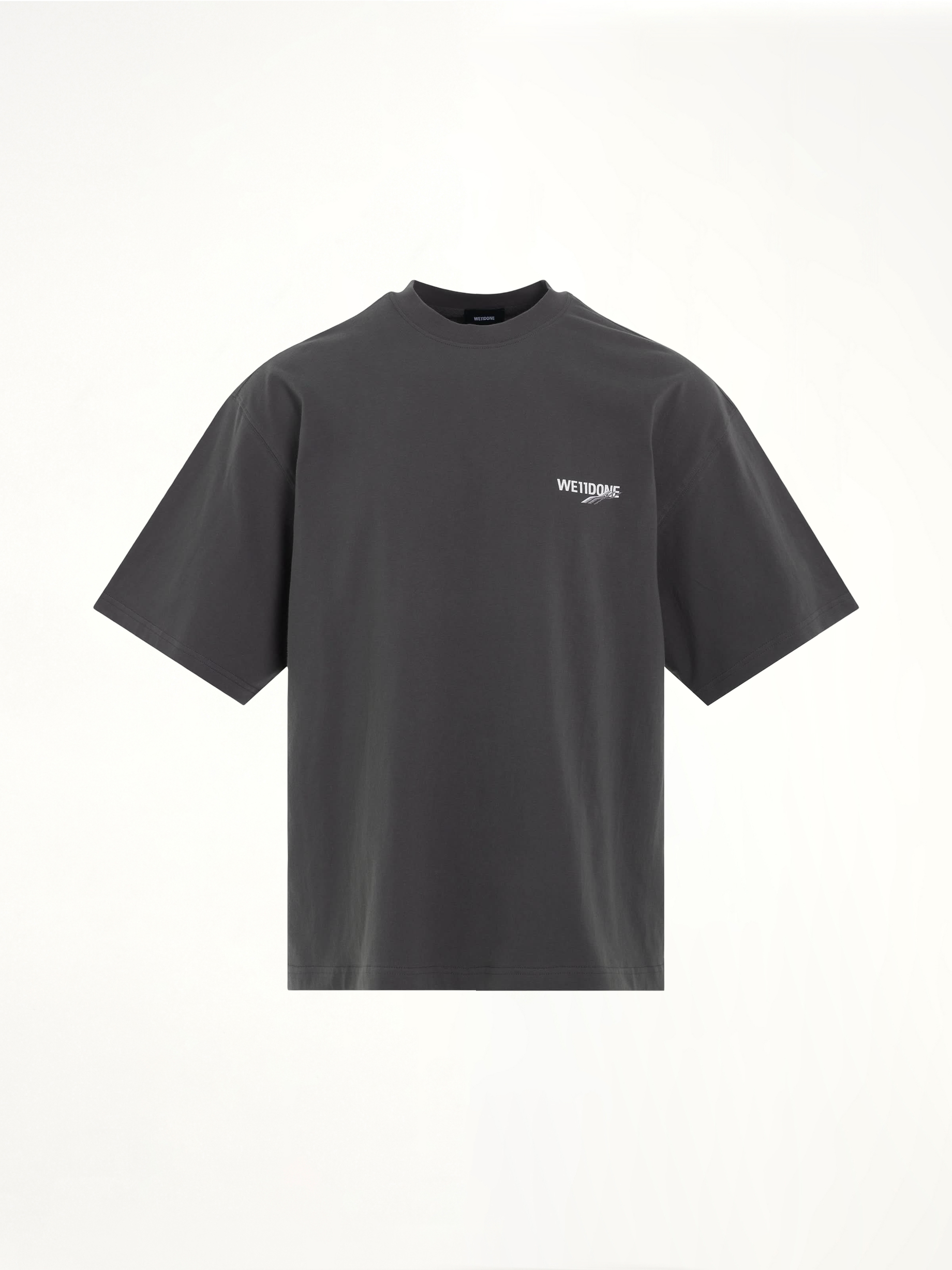 Wave Logo Short Sleeve T-Shirt in Charcoal