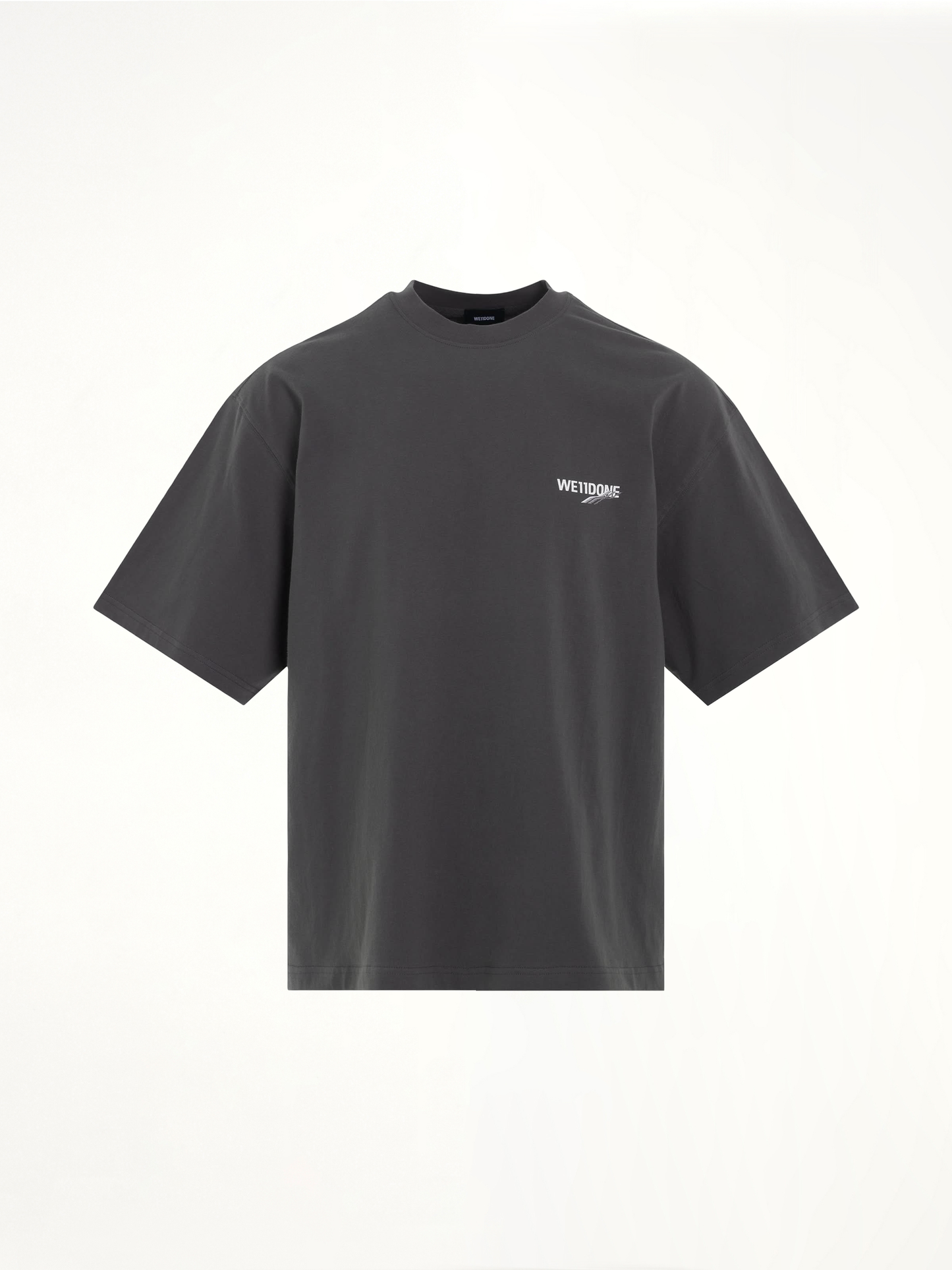 Wave Logo Short Sleeve T-Shirt in Charcoal