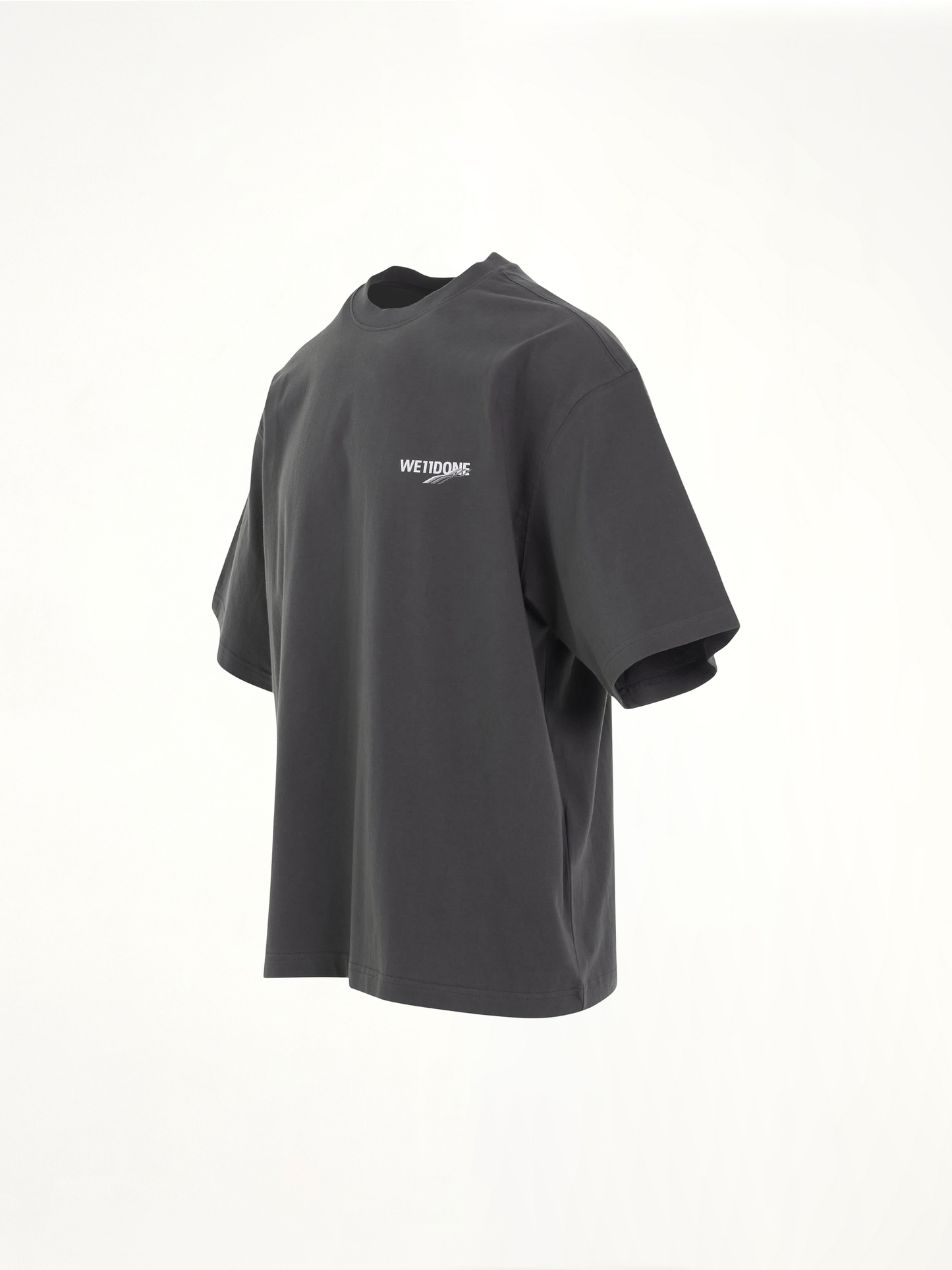Wave Logo Short Sleeve T-Shirt in Charcoal