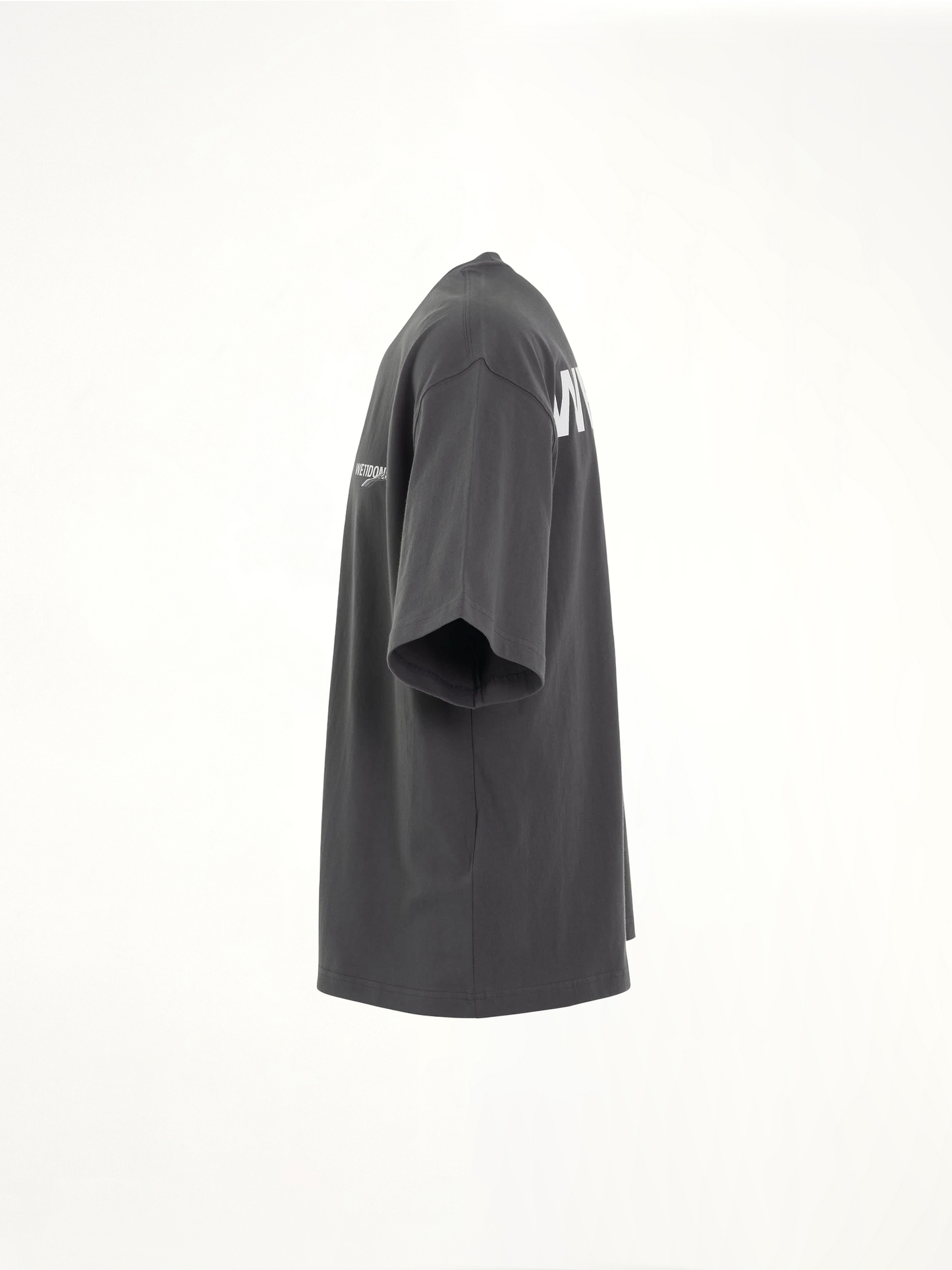 Wave Logo Short Sleeve T-Shirt in Charcoal