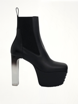 Minimal Grill Beatle 65 Shoe in Black Side View | RICK OWENS