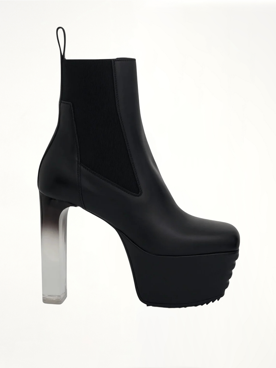 Minimal Grill Beatle 65 Shoe in Black Side View | RICK OWENS