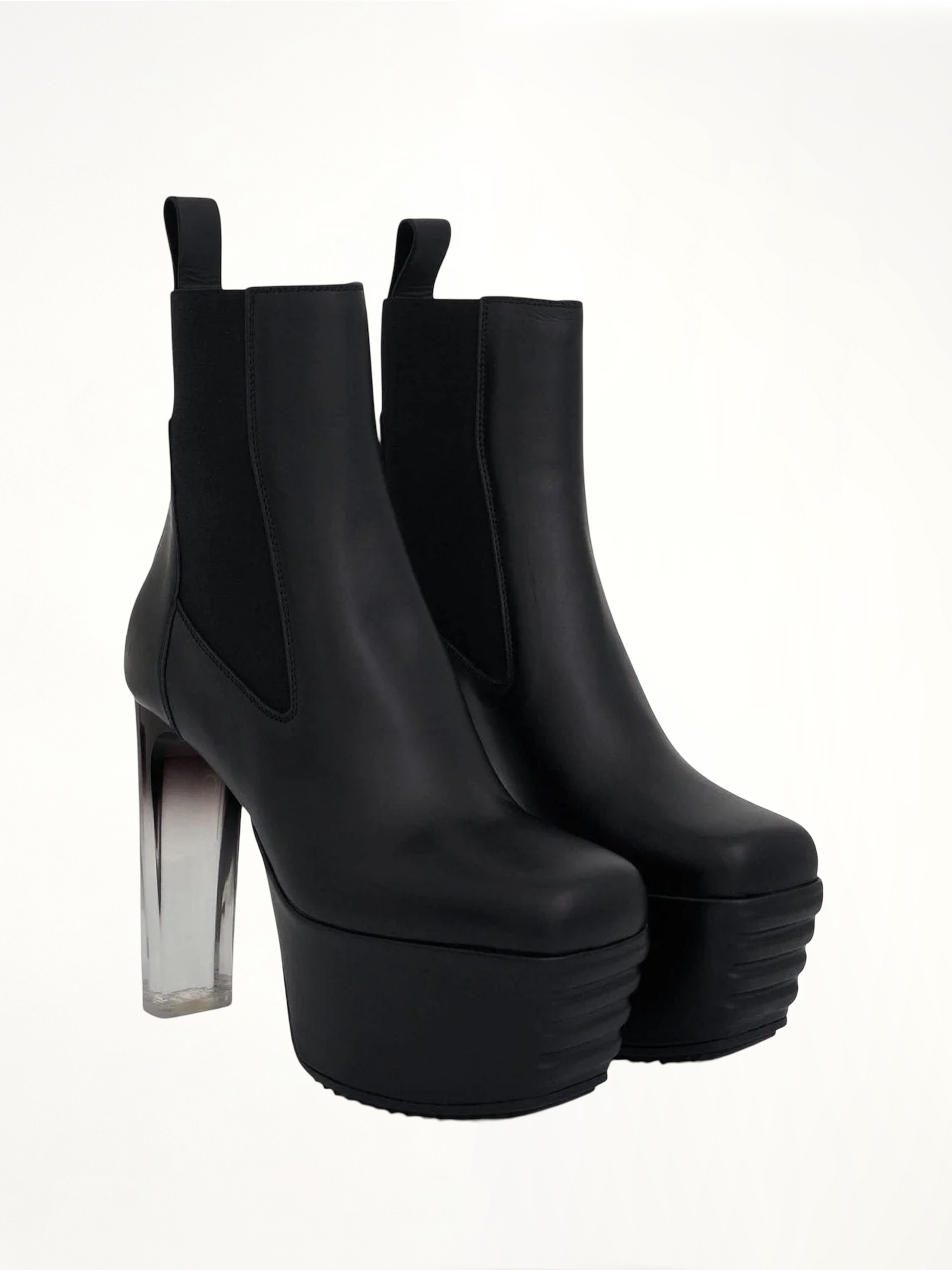 Minimal Grill Beatle 65 Shoe in Black Front View | RICK OWENS