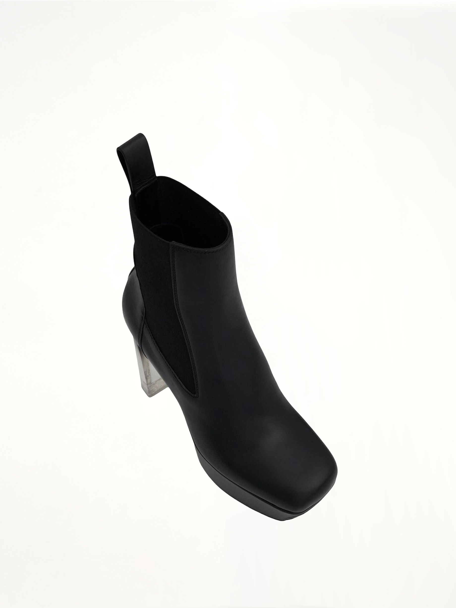Minimal Grill Beatle 65 Shoe in Black Top View | RICK OWENS
