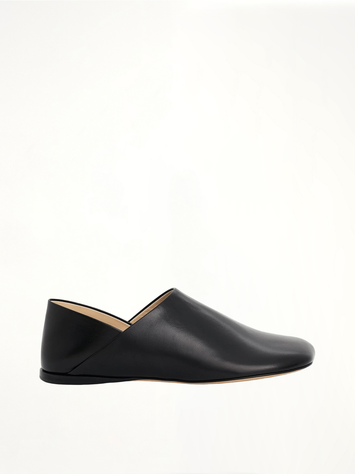 Toy Slipper in Goatskin in Black