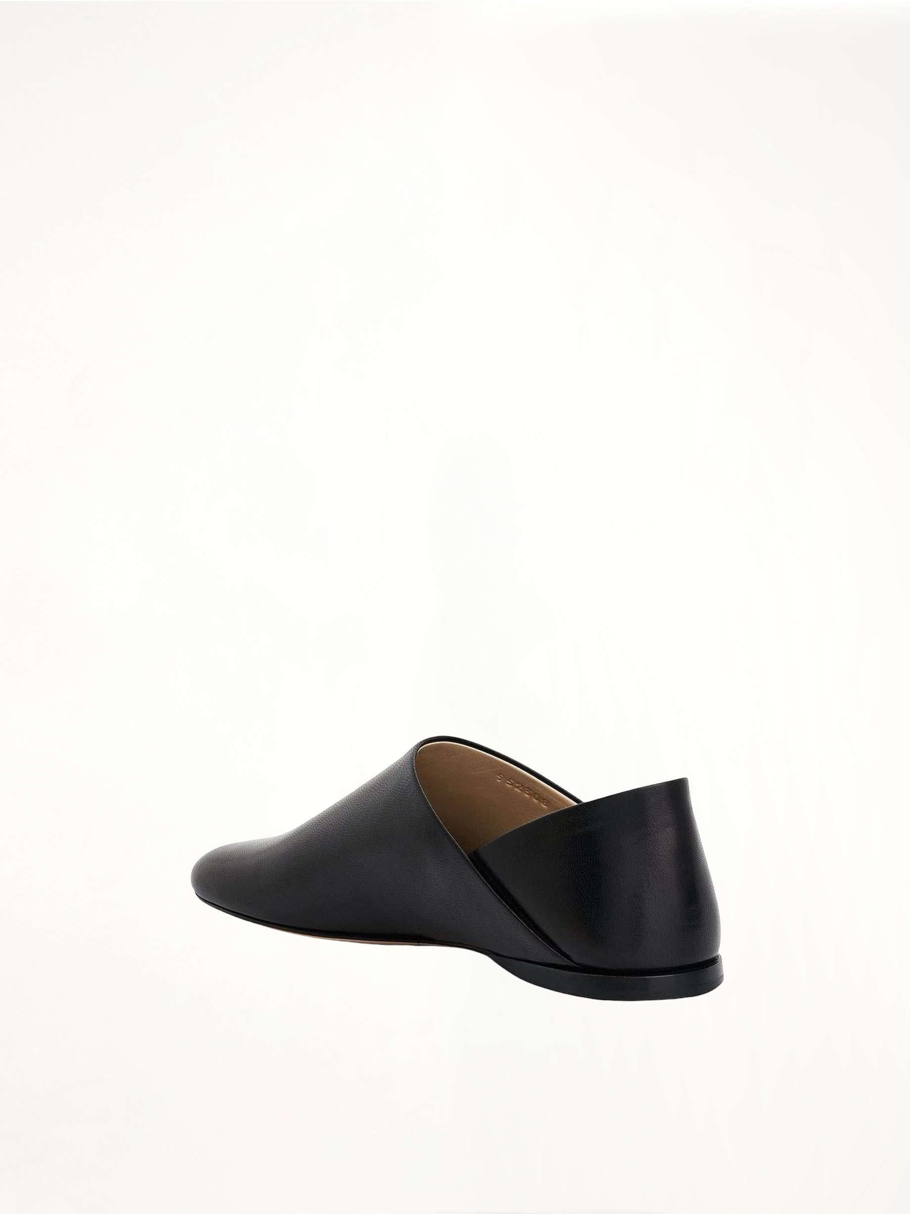 Toy Slipper in Goatskin in Black Back View | LOEWE