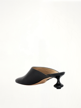 Toy Mule in Goatskin in Black Back View | LOEWE