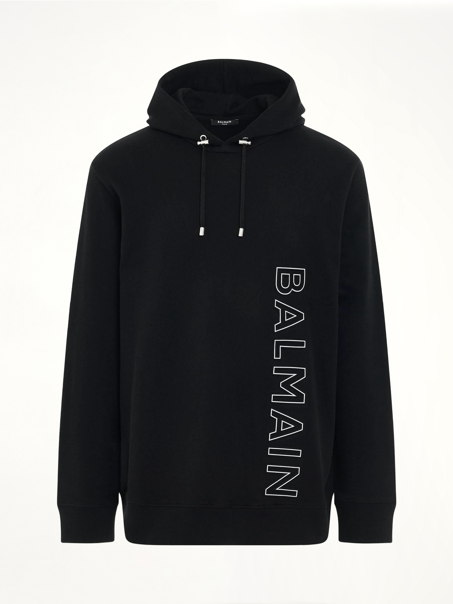 Embossed Reflect Logo Hoodie in Black