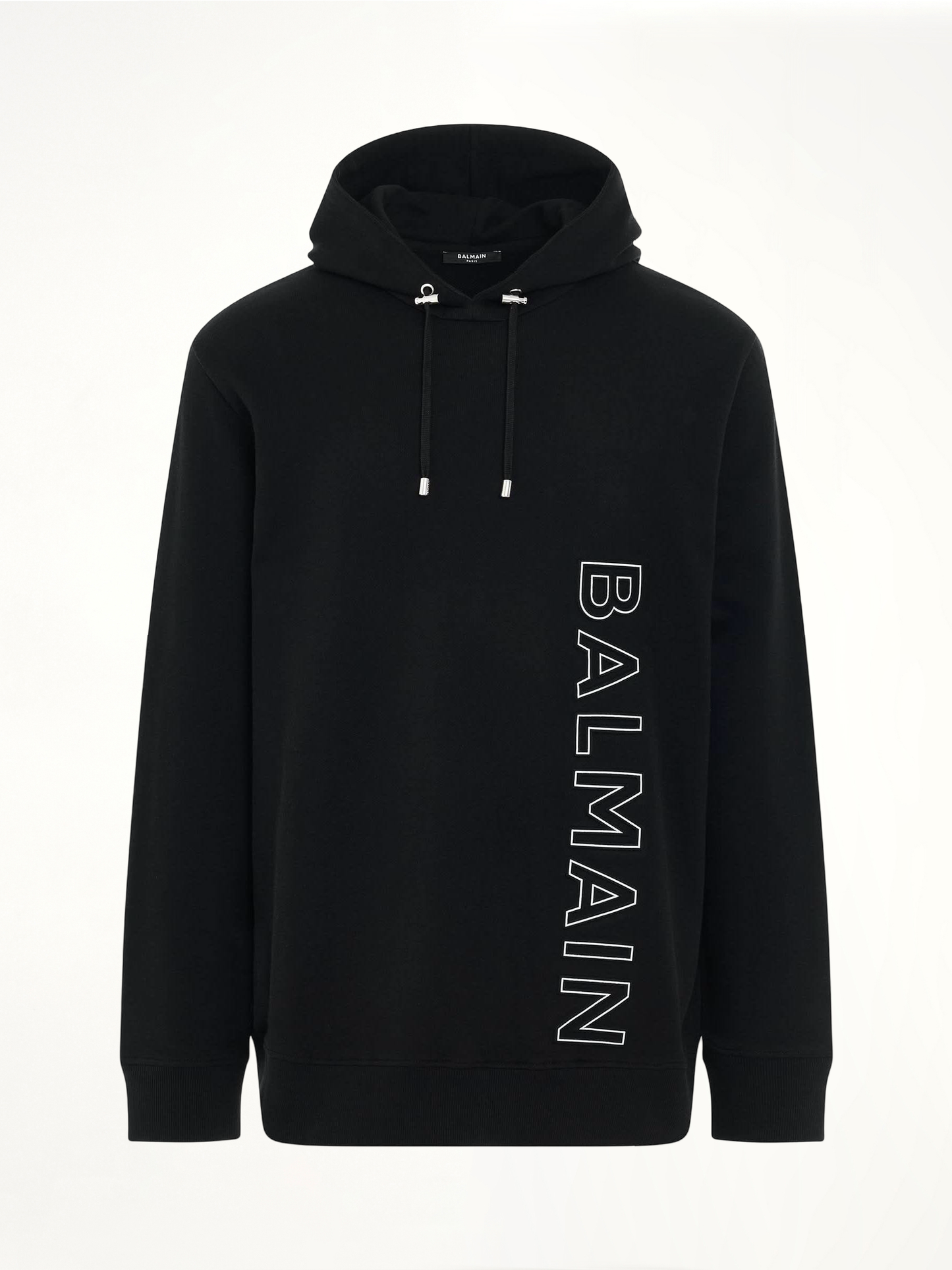 Embossed Reflect Logo Hoodie in Black