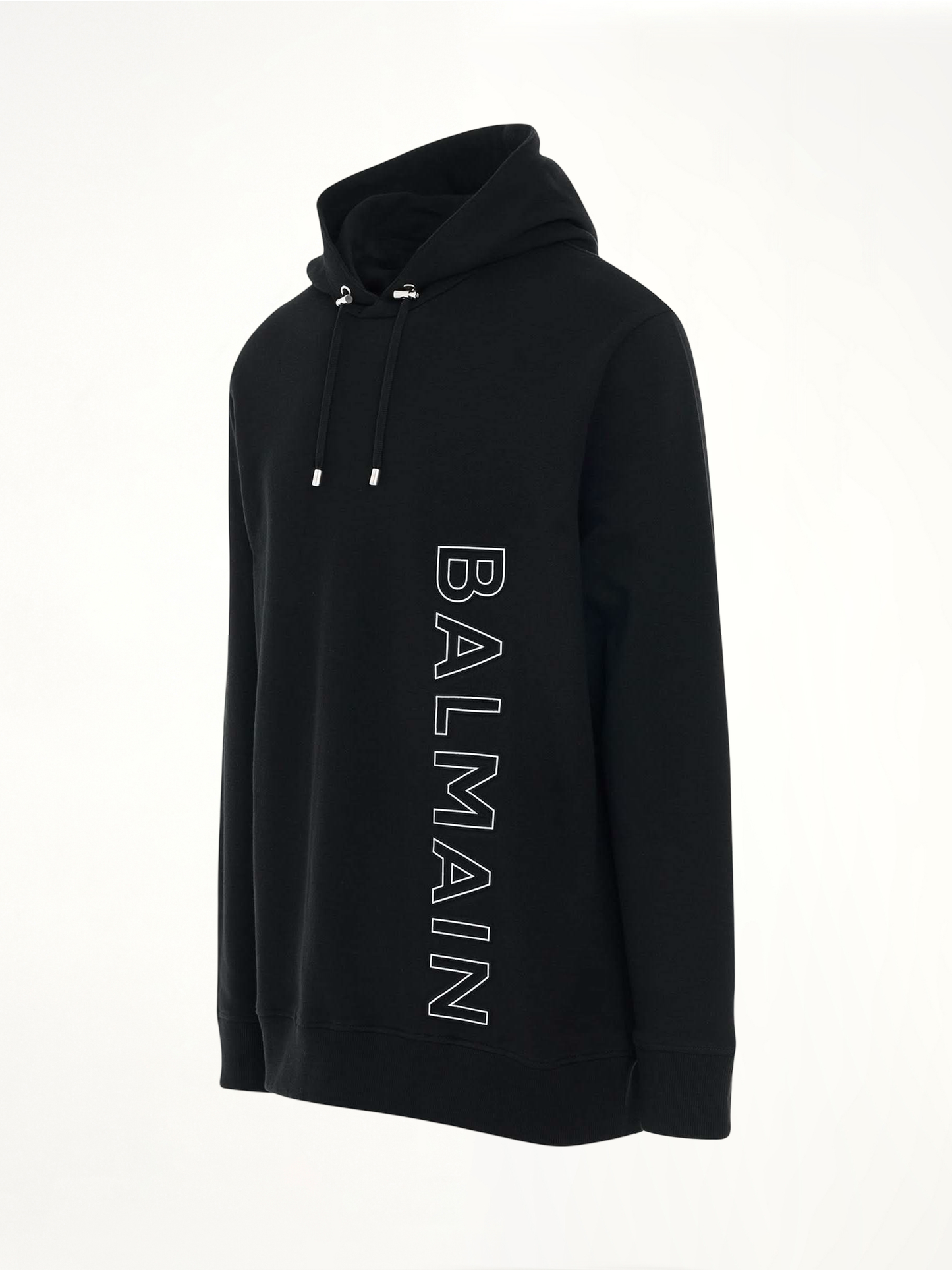 Embossed Reflect Logo Hoodie in Black