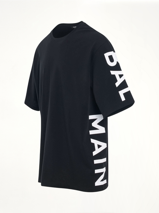 Logo Side Oversize T-Shirt n Black