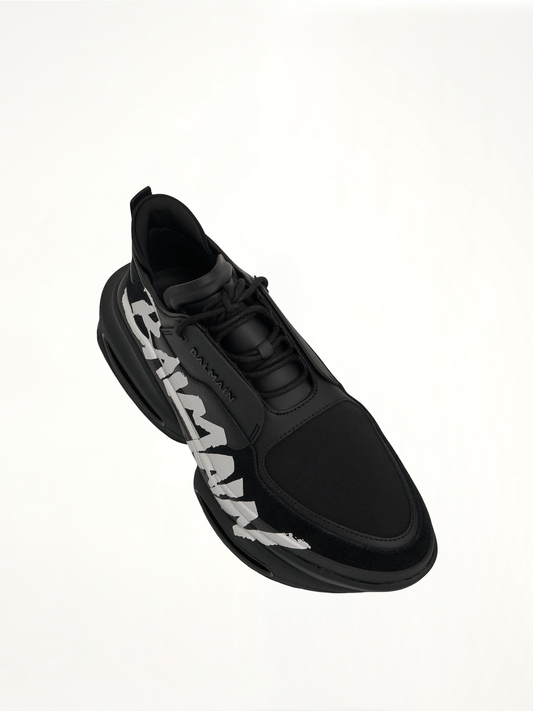 B-Bold with Logo Sneaker in Black
