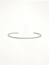 Numerical Cuff 2mm Bracelet in Silver