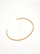 Numerical Cuff 2mm Bracelet in Yellow Gold