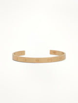 Maison Margiela Numerical Cuff 6.5mm Bracelet in Yellow Gold
