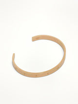 Maison Margiela Numerical Cuff 6.5mm Bracelet in Yellow Gold