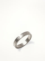 Maison Margiela Numerical 4mm Ring in Silver