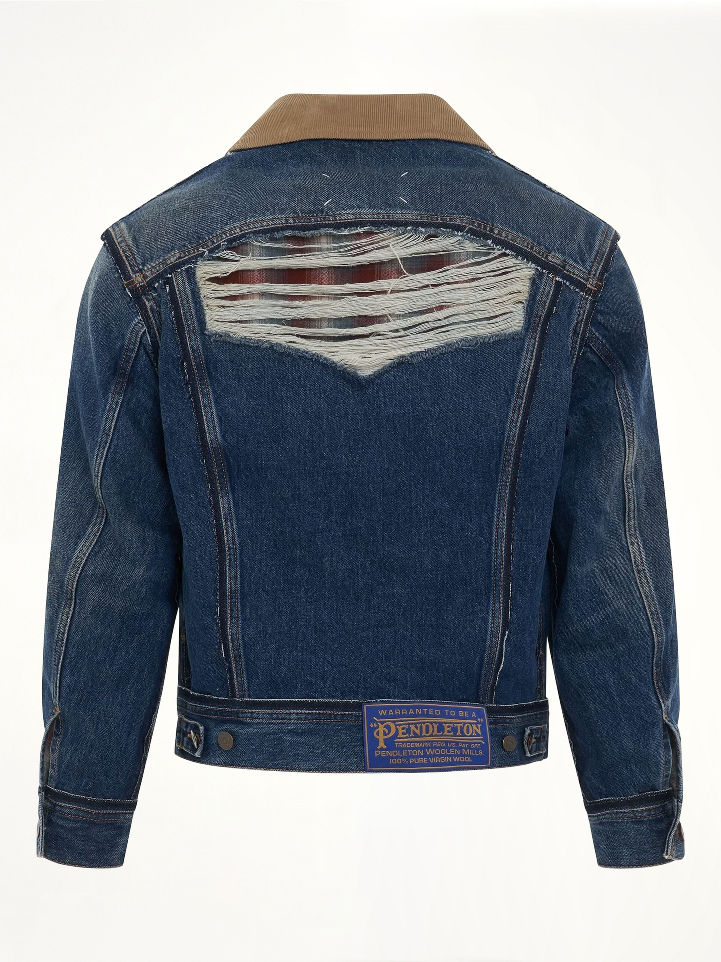 Oversize Deconstruction Cut-Out Denim Jacket