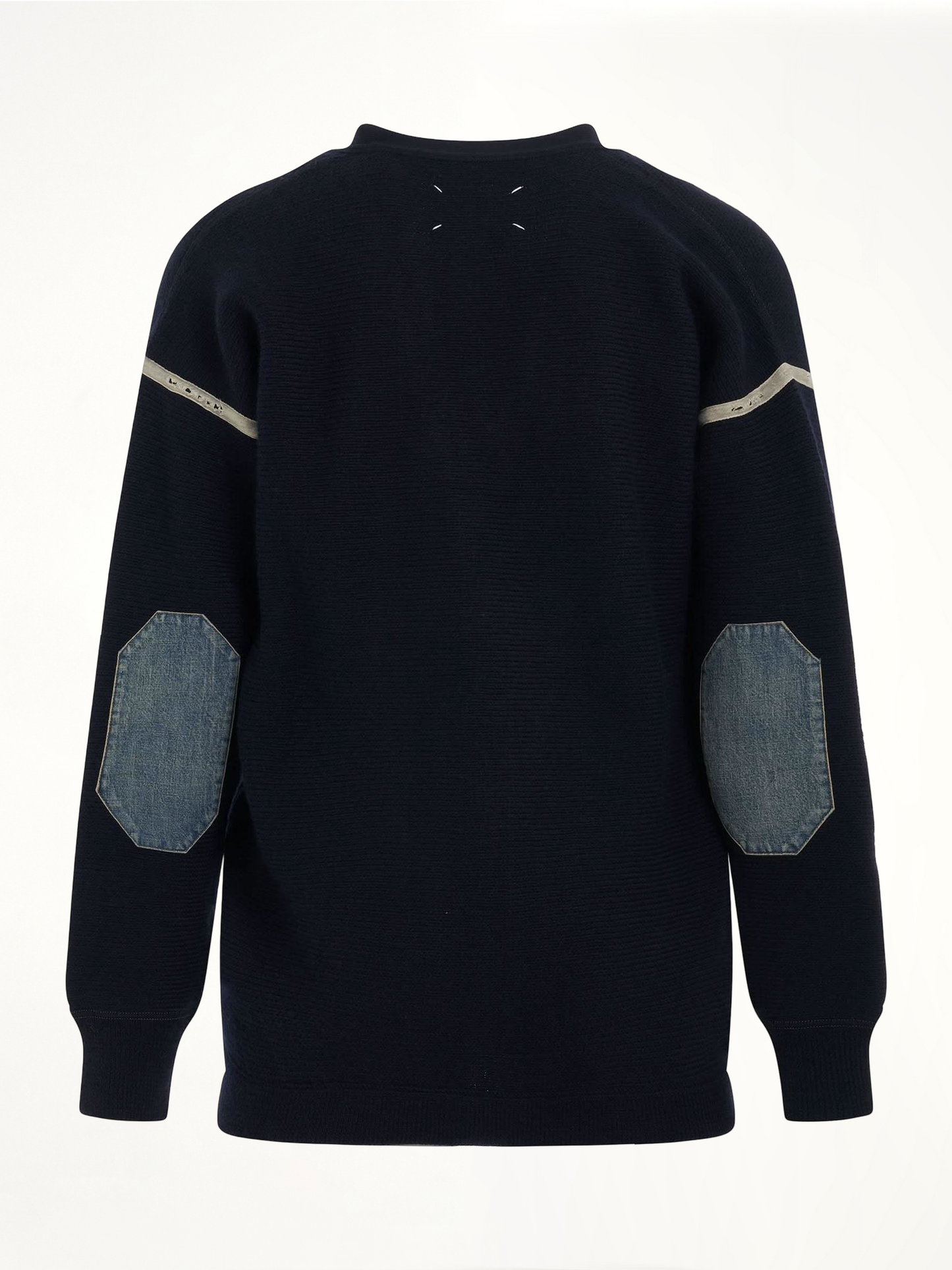 Elbow Patch Cardigan in Navy