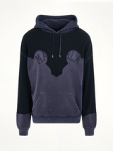 Desconstruction Hoodie in Vintage Blue