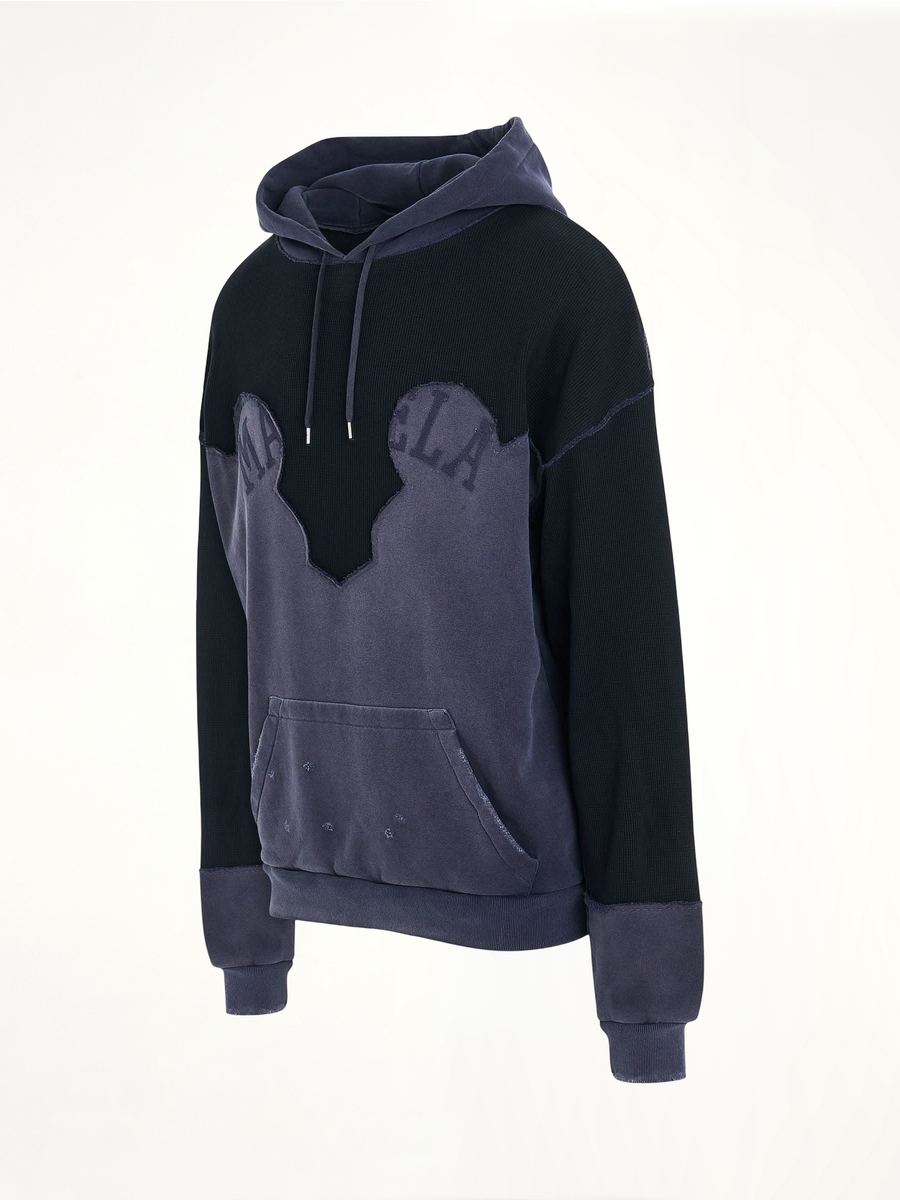 Desconstruction Hoodie in Vintage Blue