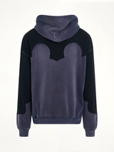 Desconstruction Hoodie in Vintage Blue