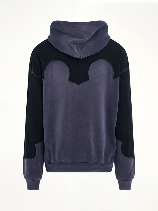 Desconstruction Hoodie in Vintage Blue