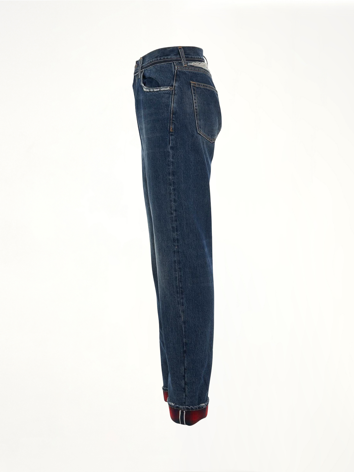 Relax Fit Fold Jeans in Indigo